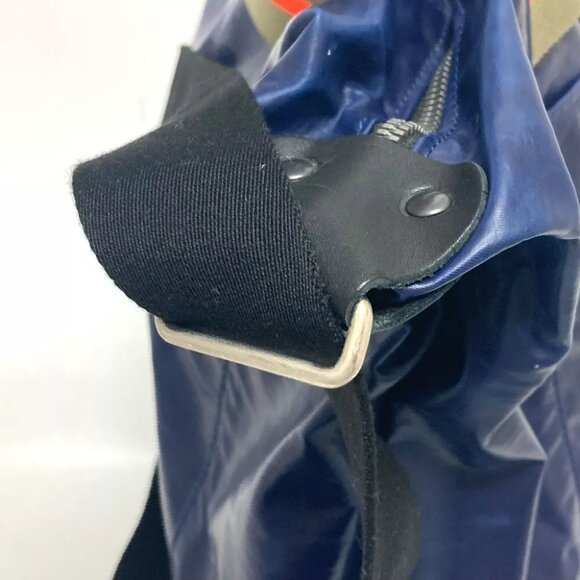 JACK GOMME 2WAY bag shawl Shoulder Bag Nylon Navy - Picture 15 of 15